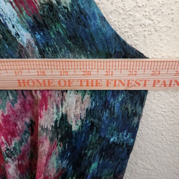 HAUTE HIPPIE 100% Silk Wrap Blouse Abstract Floral Multi HH Tank Women's S $179 - Picture 8 of 10